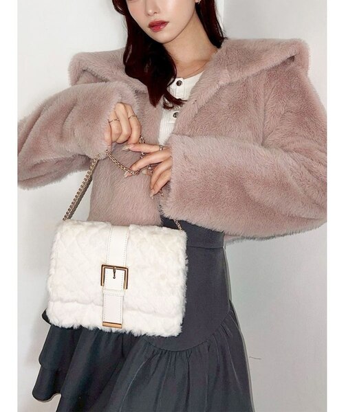 Fluffy Tulip Boa Blouson｜メリージェニーの通販｜&mall（アンド