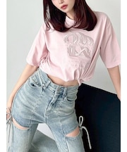 エンブロイダリーロゴTシャツ