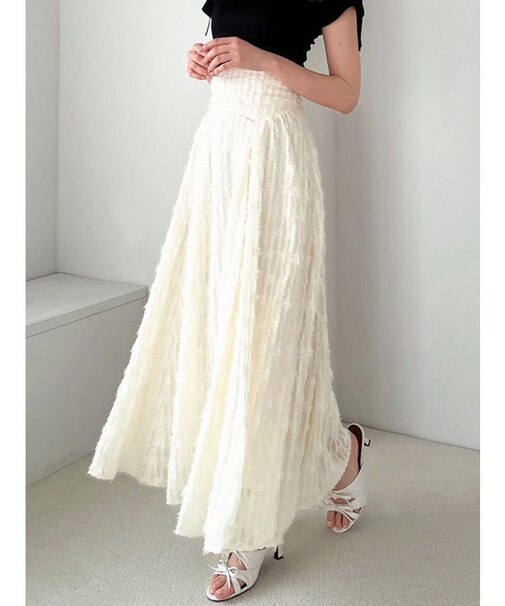 ジャガードフレアスカート