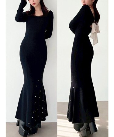 ヘムルミナスマーメイドニットワンピース