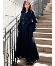 ショートビーバーウールロングコート