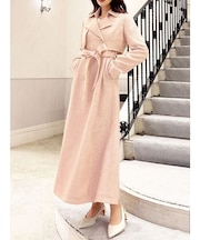 2WAYツイードレイヤードコート