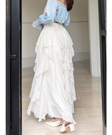 ラッフルシアーロングスカート