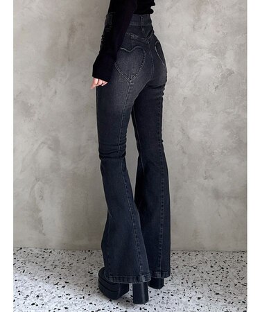 ハートポケットデニムパンツ