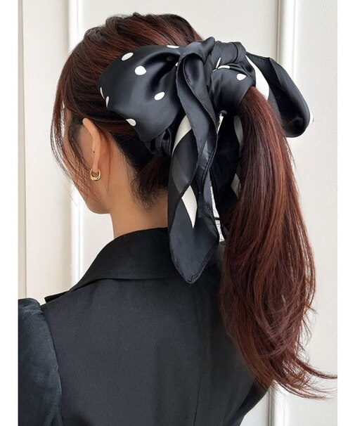 大判ドットスカーフ