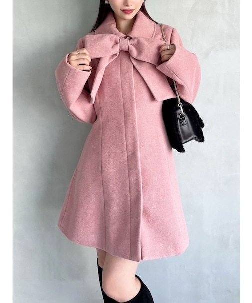 【追加生産分】ビッグリボンミディコート