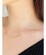 シャイニーチェーンメタルボールネックレス