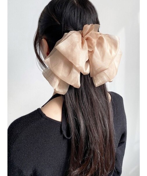 シアービックリボンバレッタ