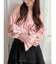 【memorif.】フラワークロップドオフショルブラウス