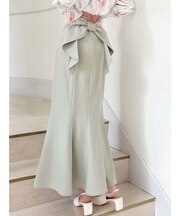 バックリボンマーメイドスカート