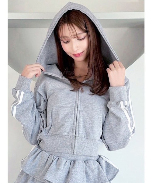 ダブルポケットジップパーカー【セットアップ着用可能】｜リゼクシーの