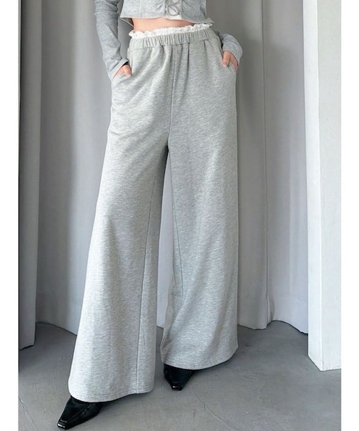 レイヤードスウェットパンツ