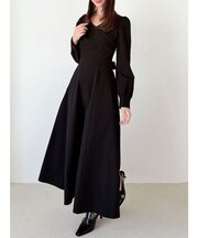 カシュクールバックオープンワンピース