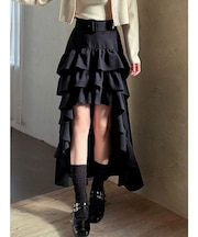 ランダムフリルボリュームスカート