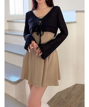 カットアンサンブルミニワンピース