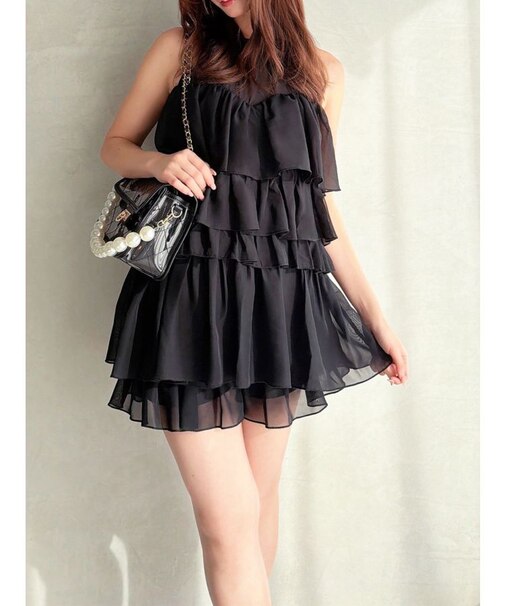 アメスリラッフルチュニック【セットアップ着用可能】