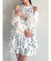 ギャザークロップドブルゾン