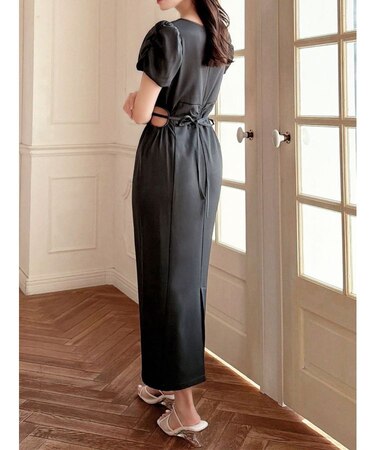 サイドオープンタイトワンピース