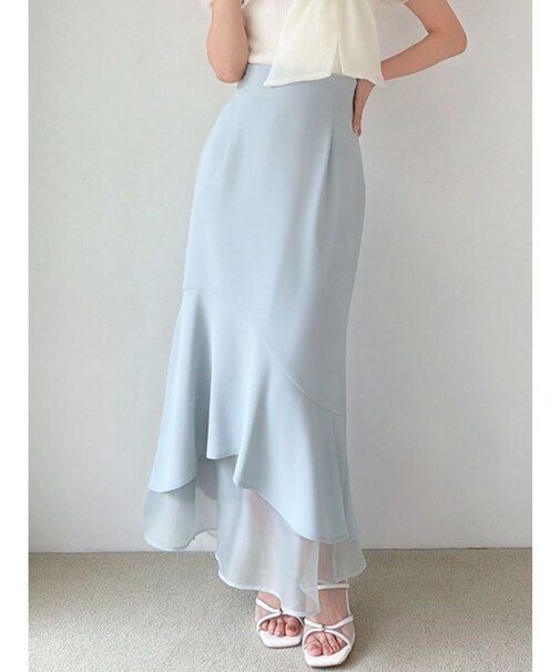 【WEB限定】シアードッキングマーメイドスカート