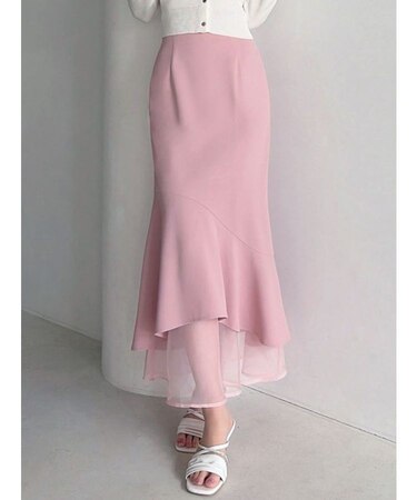 【WEB限定】シアードッキングマーメイドスカート