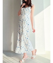 【memorif.】フラワーIラインワンピース