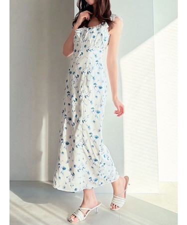 【memorif.】フラワーIラインワンピース