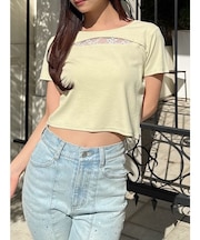 ポイントレースTシャツ