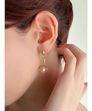クォーツライクドロップピアス