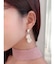 シェルフラワーメタルピアス