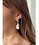 シェルフラワーメタルピアス