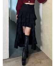 ランダムフリルボリュームスカート