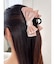 ベロアリボンヘアクリップ