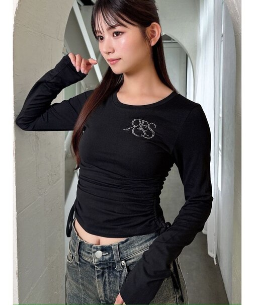 【骨格ウェーブ向け】サイドドロストロングTシャツ