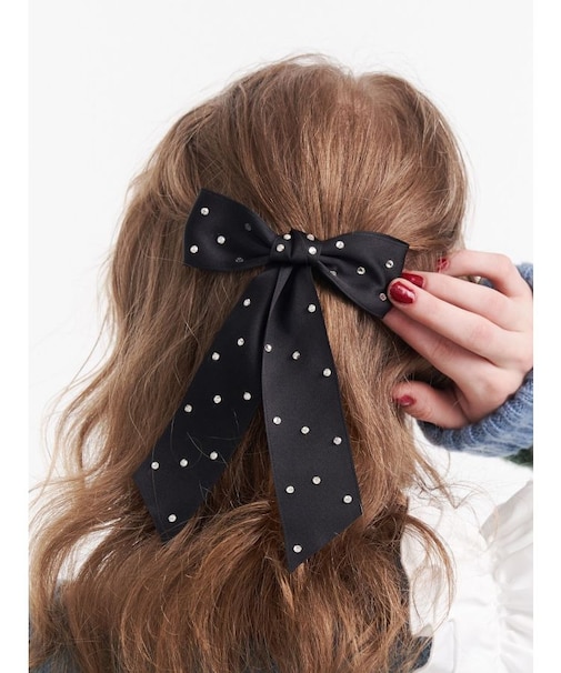 ビジュービッグリボンバレッタ