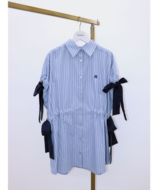 ウエストリボンチュニックシャツ