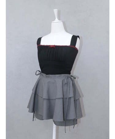 ドッキングフリルカットキャミソール