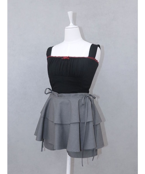 ドッキングフリルカットキャミソール