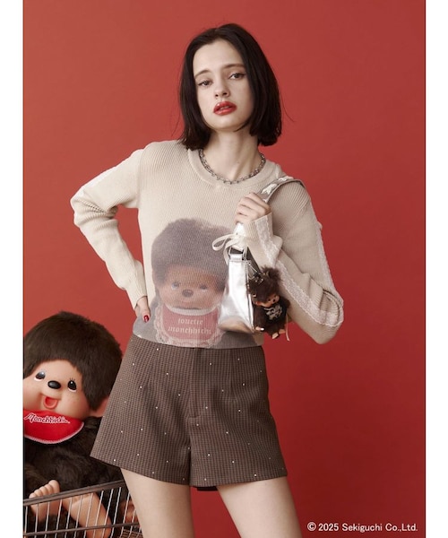 モンチッチ jouetie ニット アイボリー 新品 jouetie（ジュエティ）」×「モンチッチ」のコラボレーションアイテムが