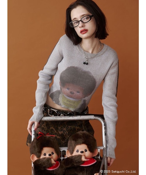 monchhichi×jouetie】フォトプリントニット｜ジュエティの通販｜&mall
