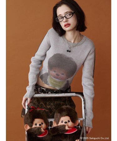 monchhichi×jouetie】フォトプリントニット｜ジュエティの通販｜&mall 