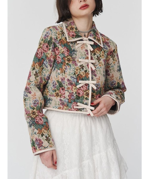 ショートゴブランジャケット【セットアップ対応】｜ジュエティの通販