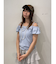 レースドッキングリボントップス