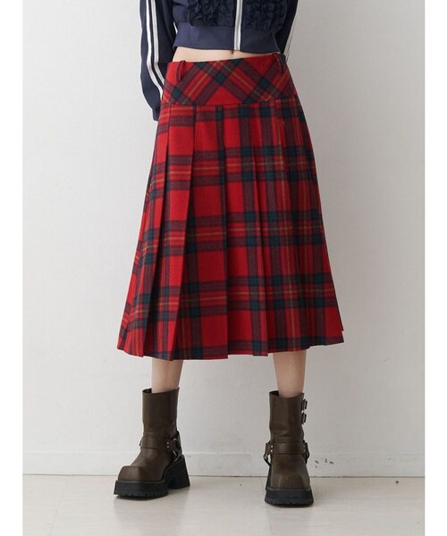 ウールライクプリーツミドルスカート｜ジュエティの通販｜&mall