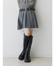 ベルトヘムレースミニスカート【セットアップ対応】