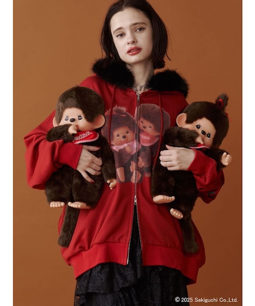 monchhichi×jouetie】ファードッキングZIPフーディ｜ジュエティの通販