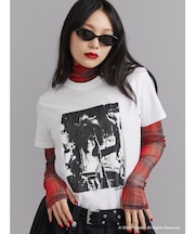 【JANIS】Distressed photo print t-shirts【コラボ】