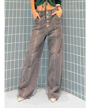 【Something ×PosTokyo】BELTLESS WIDE DENIM