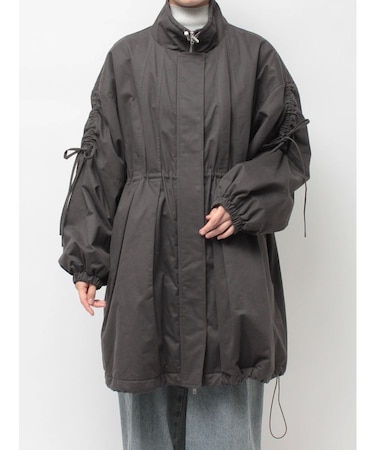 ギャザーリボンモッズコート