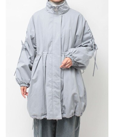 ギャザーリボンモッズコート