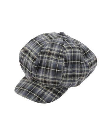 チェックパターンビッグキャスケット